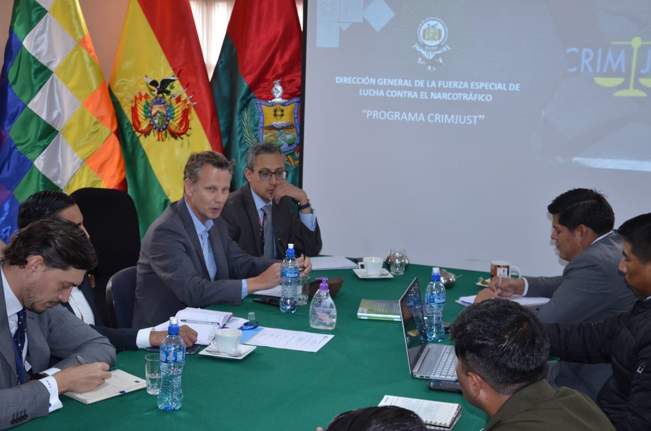 Gobierno presenta a la UNODC y UE los resultados de la lucha contra el narcotráfico en Bolivia 