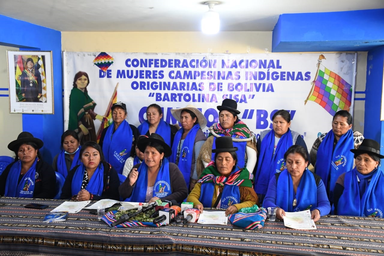 Las ‘Bartolinas’ se declaran en emergencia e Interculturales vaticinan fracaso del cabildo del 25 de enero