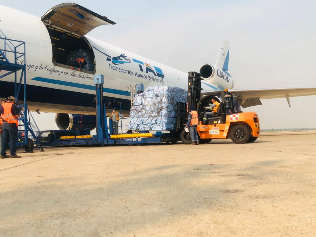 Empresa estatal TAB transportó 326.000 kilos de mercancía de exportación en 2022