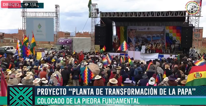 Arranca la construcción de una moderna planta de acopio y transformación de papa en El Alto con Bs 162 millones de inversión (adelanto)