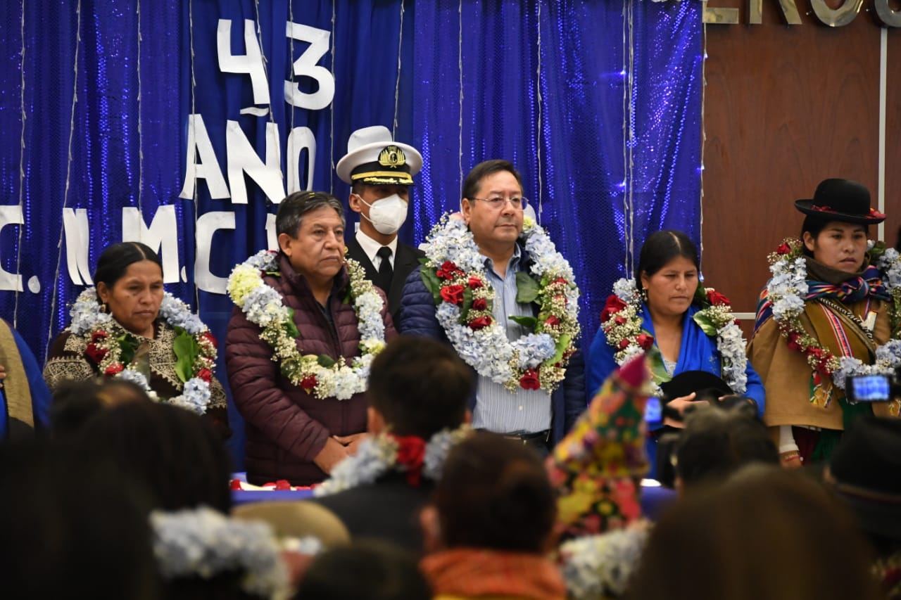 Presidente Arce celebra el 43 aniversario de la Confederación de Mujeres Bartolina Sisa (adelanto)