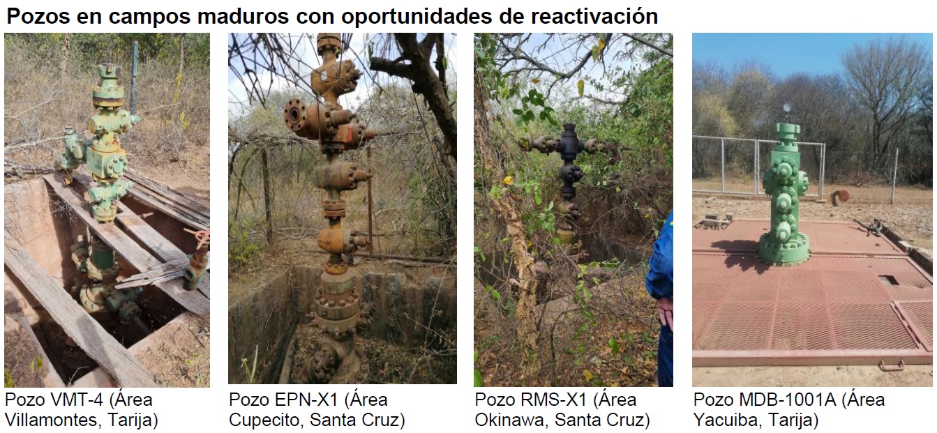 YPFB identifica 40 pozos en campos maduros con oportunidades de reactivación de producción