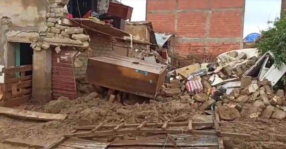 Intensas lluvias afectan a viviendas en Villazón, cinco familias fueron evacuadas