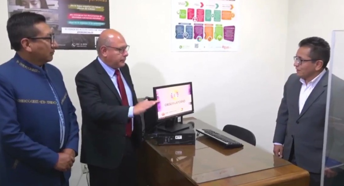 Observatorio Defensorial Judicial inaugura oficina en La Paz para luchar contra la impunidad en casos de violencia de género