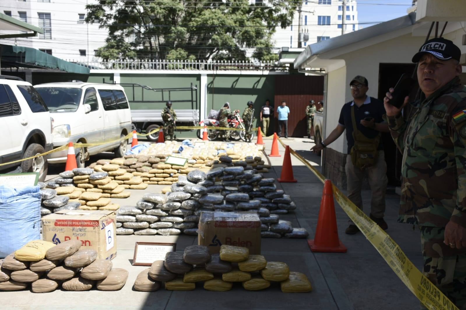 Secuestran 5 toneladas de droga y 111 toneladas de marihuana en lo que va del año