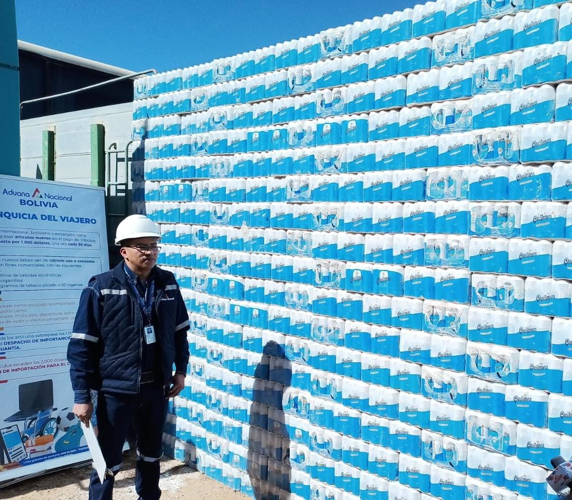 Aduana comisa cuatro camiones con 70 toneladas de productos argentinos de contrabando