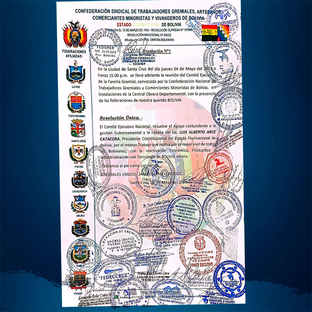 Presidente agradece a los gremialistas por su “contundente respaldo” para seguir en la senda de la industrialización 