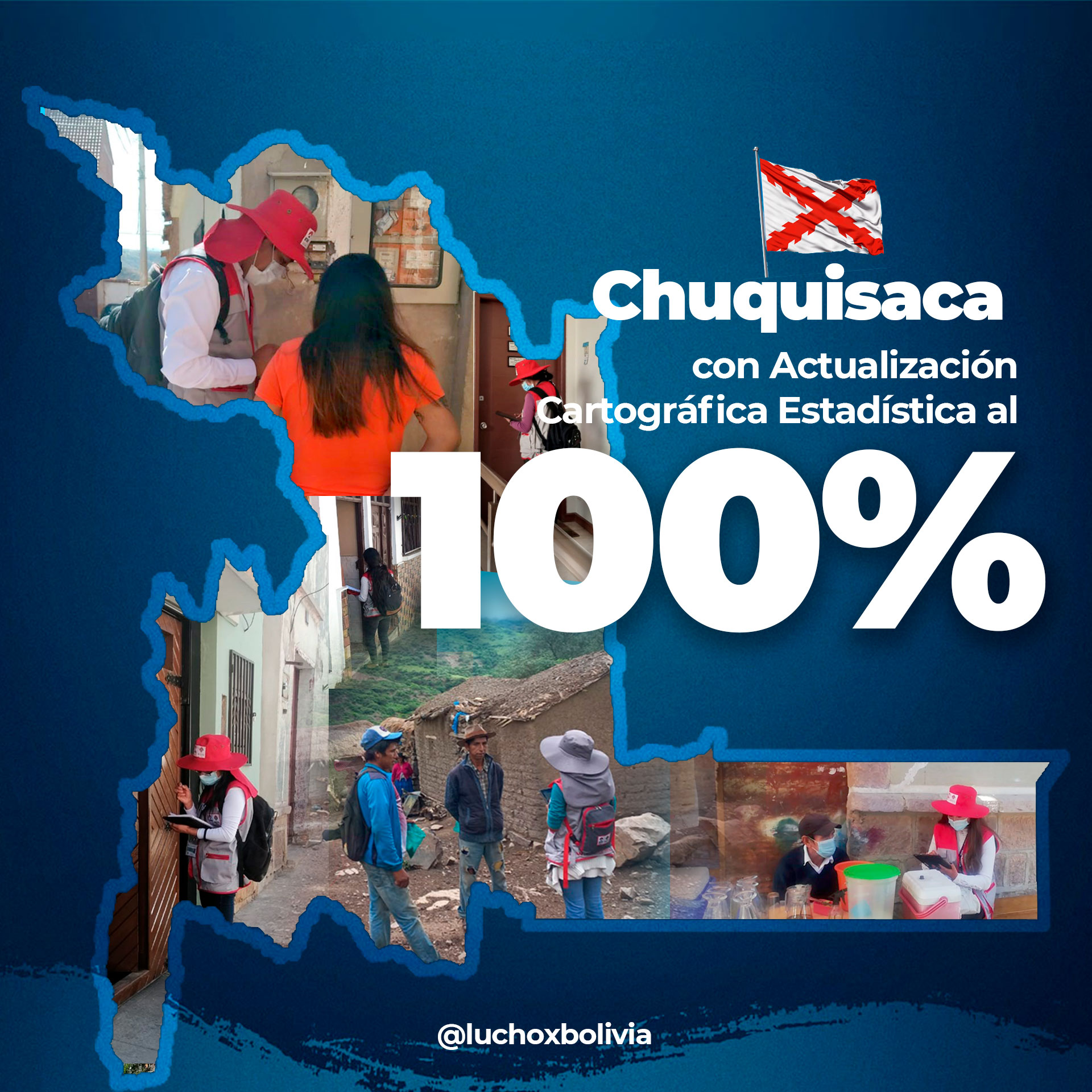 Actualización Cartográfica llega al 100% en Chuquisaca, Bolivia avanza hacia un censo inclusivo, técnico y eficiente