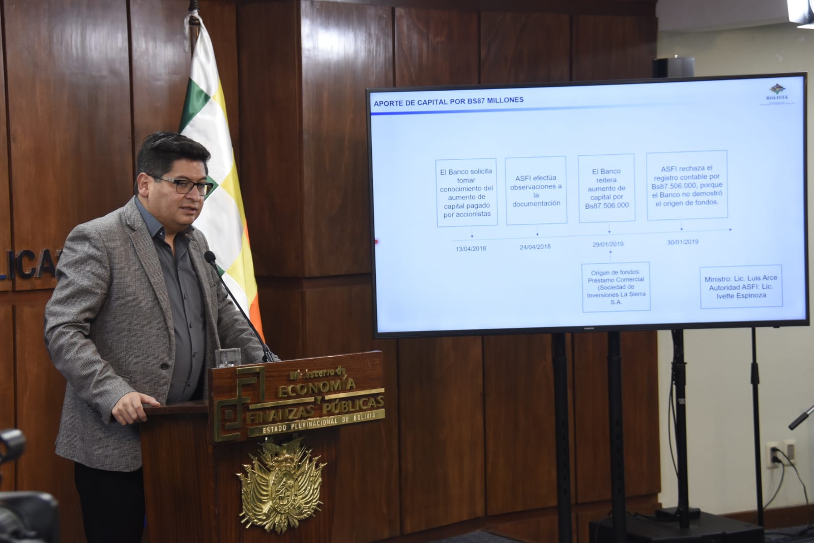 Gobierno de facto de Áñez capitalizó al Banco Fassil por más de Bs 105 millones