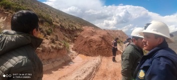 Potosí: Retoman obras de mantenimiento en acceso al hundimiento de la cúspide del Cerro Rico 