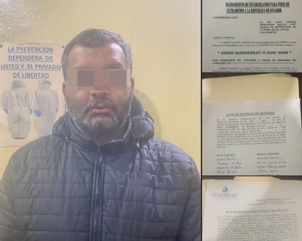 Bolivia extradita a Ecuador a Singh Gurinderjit, acusado por tráfico de migrantes