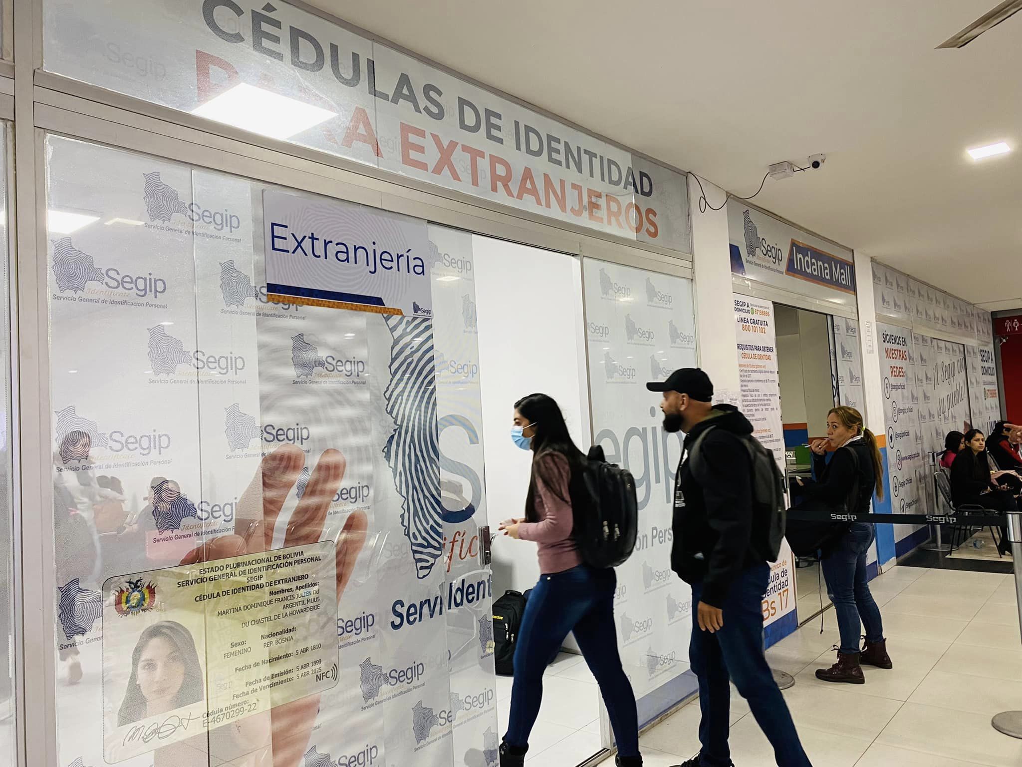 Segip habilita en Santa Cruz oficina para atender trámites de cédula de identidad de extranjeros