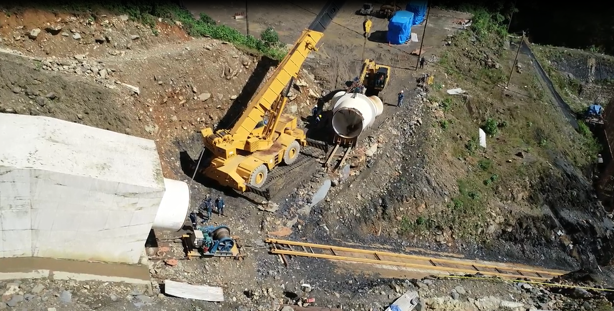 Ivirizu avanza con el montaje de un bifurcador de distribución hídrica para la Central Hidroeléctrica Juntas