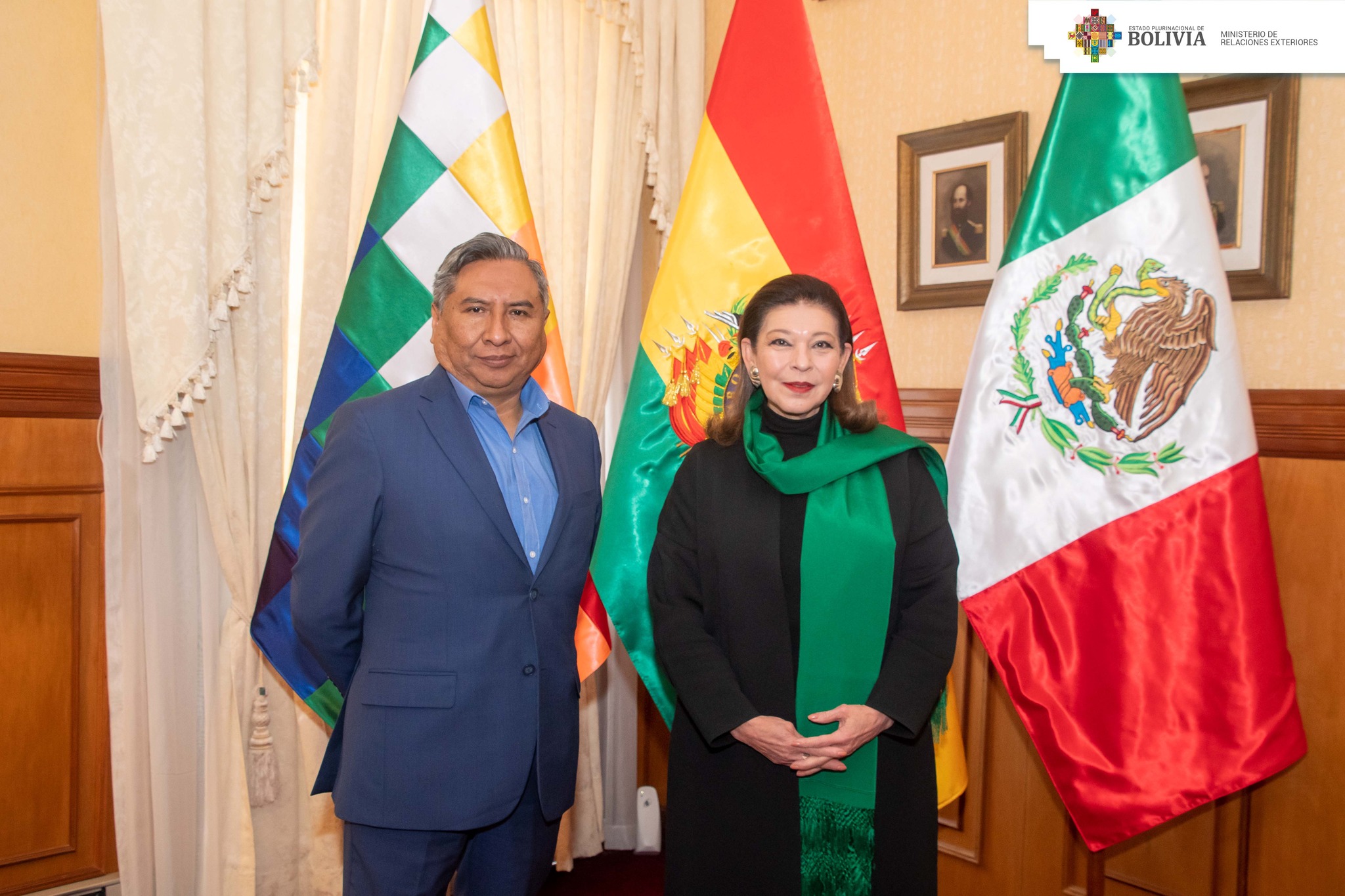 Condecorarán a la Embajadora de México por su labor diplomática y restablecimiento de relaciones con Bolivia