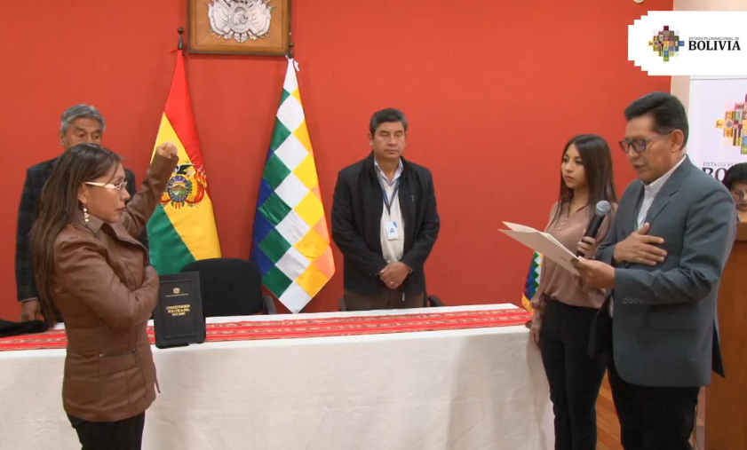 Posesionan a Viviana Mamani como nueva viceministra de Educación Alternativa y Especial