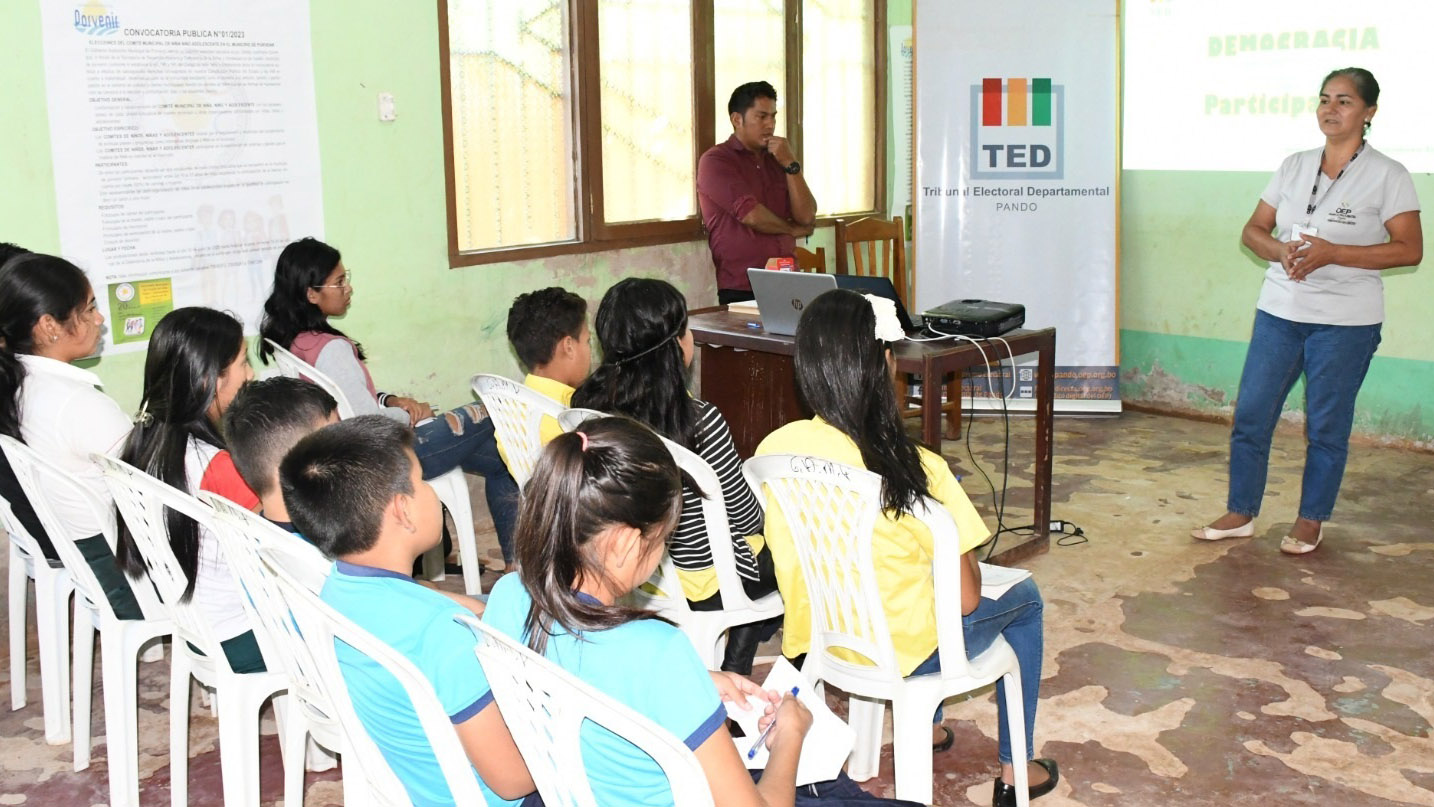 TED Pando viabilizó la elección del Comité Municipal Niño Niña Adolescente en Filadelfia y Porvenir