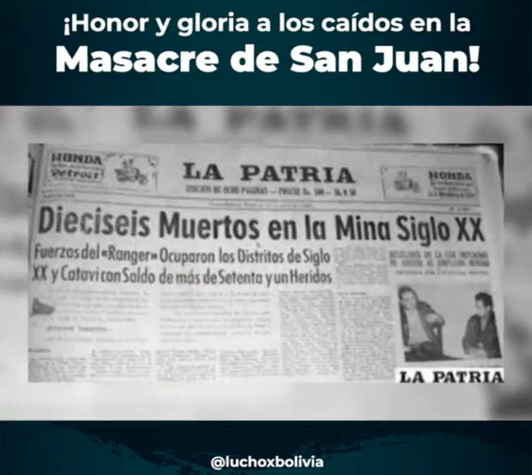 Presidente recuerda la masacre de San Juan y afirma que episodios tan oscuros no deben repetirse jamás