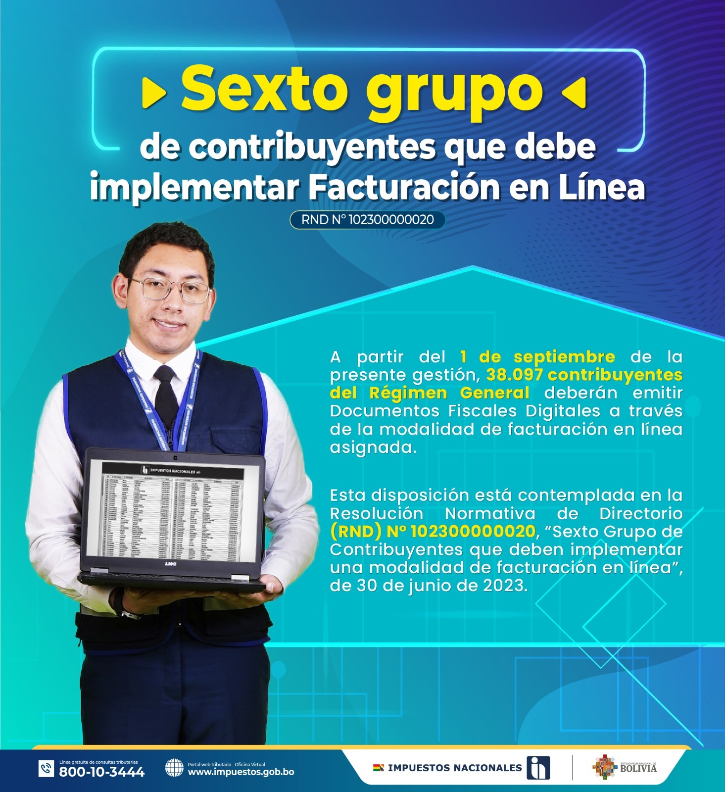 Más de 38.000 contribuyentes pasan desde septiembre a emitir factura electrónica 