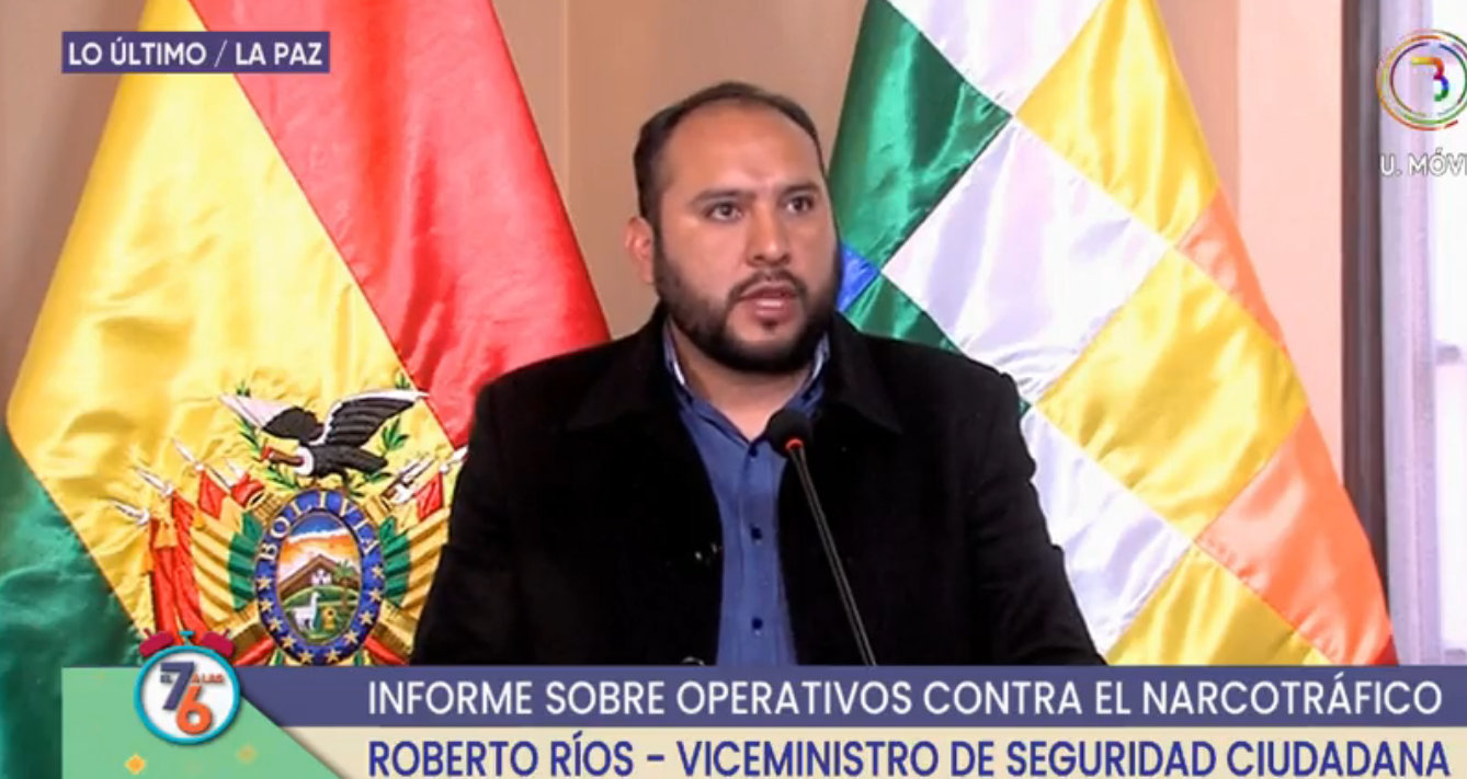 Gobierno ratifica que 17 toneladas de droga no salieron de Bolivia y afirma que la lucha contra el narcotráfico es transparente