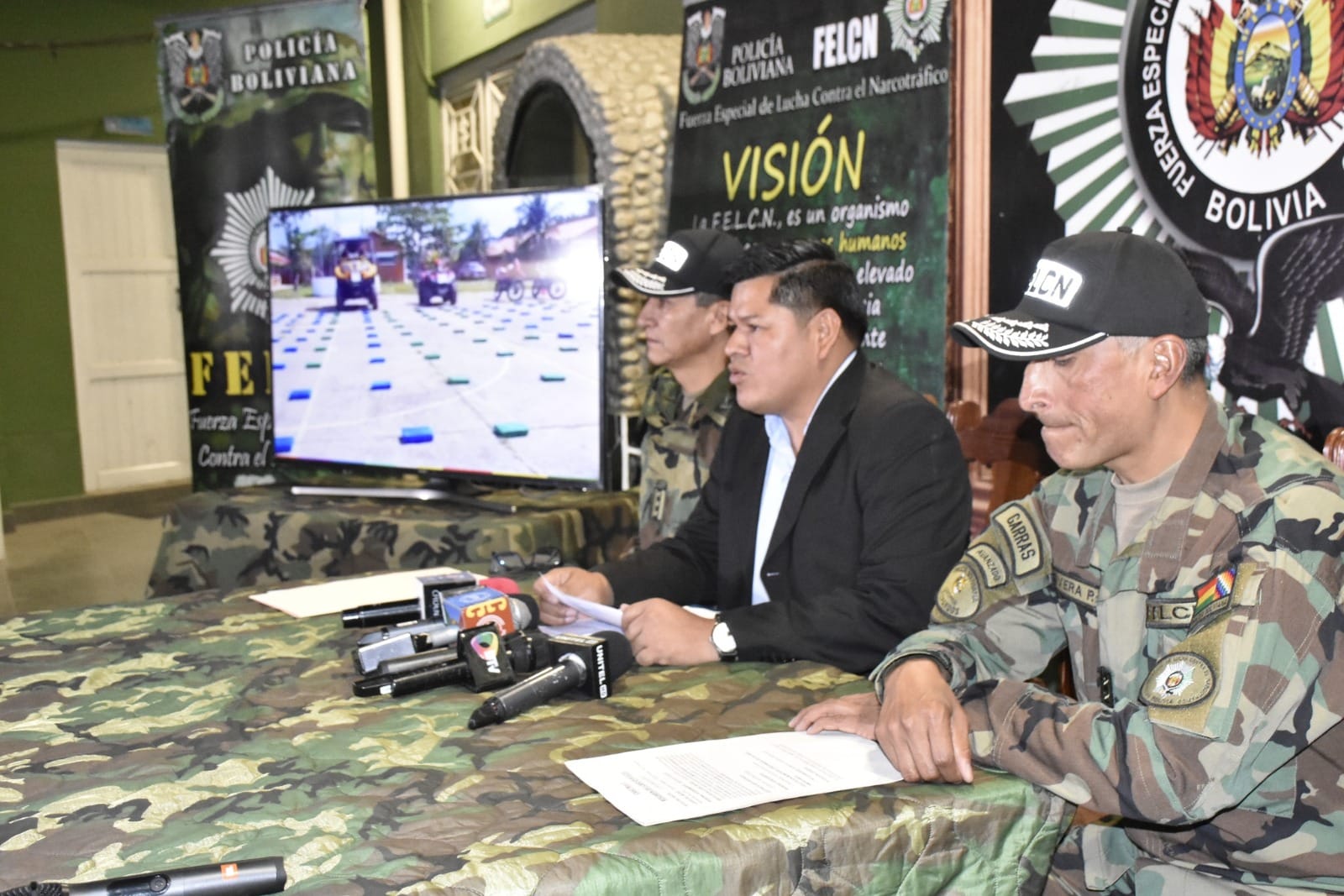 En Bolivia secuestran 12,09 toneladas de cocaína y afecta al narcotráfico en $us 55,9 millones