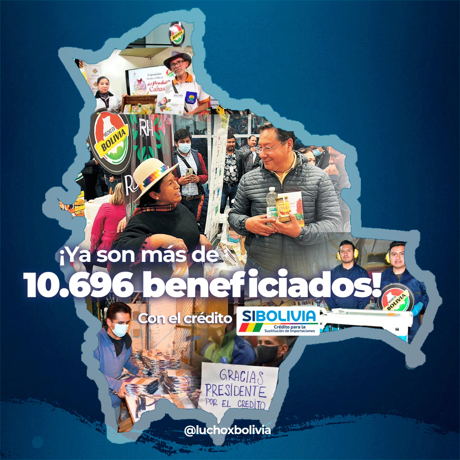 Crédito SIBOLIVIA desembolsó Bs 1.439 millones a 10.696 unidades productivas 