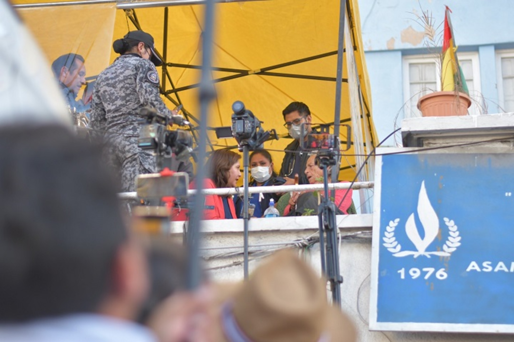 Carvajal fue expulsada por un Congreso de la APDHB en 2021 y su vigilia es ilegal