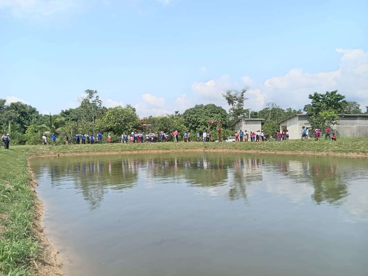 Las pozas entregadas a productores piscícolas en Villa Tunari. Foto: MDRyT.