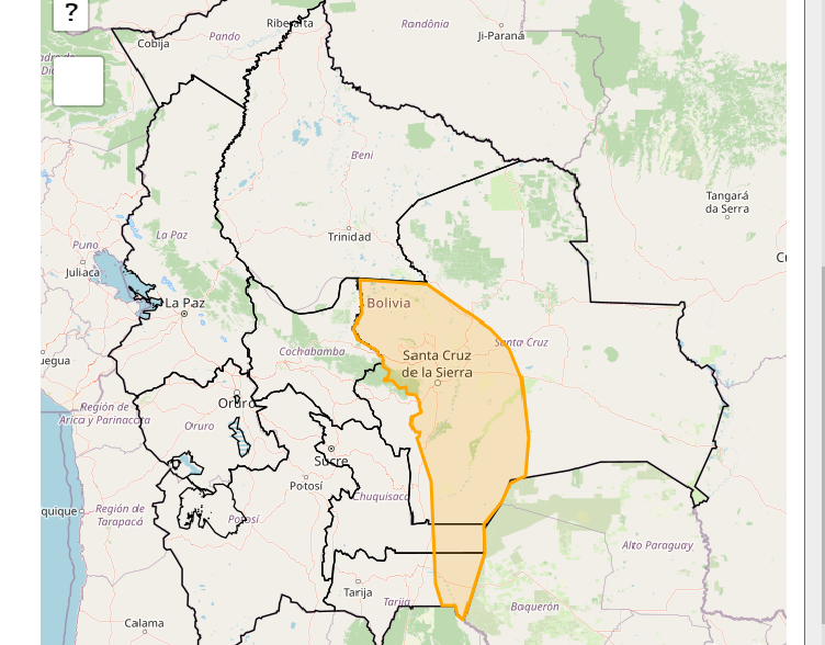 Senamhi emite alerta naranja por vientos moderados a fuertes en Santa Cruz, Tarija y Chuquisaca