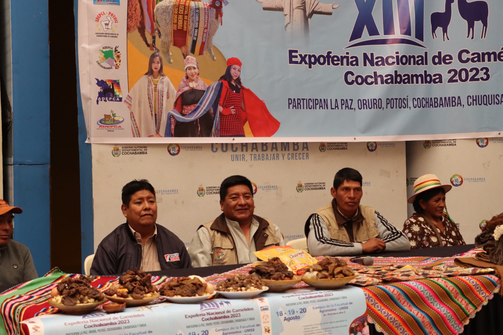 Lanzamiento de la XIII Expoferia Nacional de Camélidos, en Cochabamba. Foto: MDRyT.