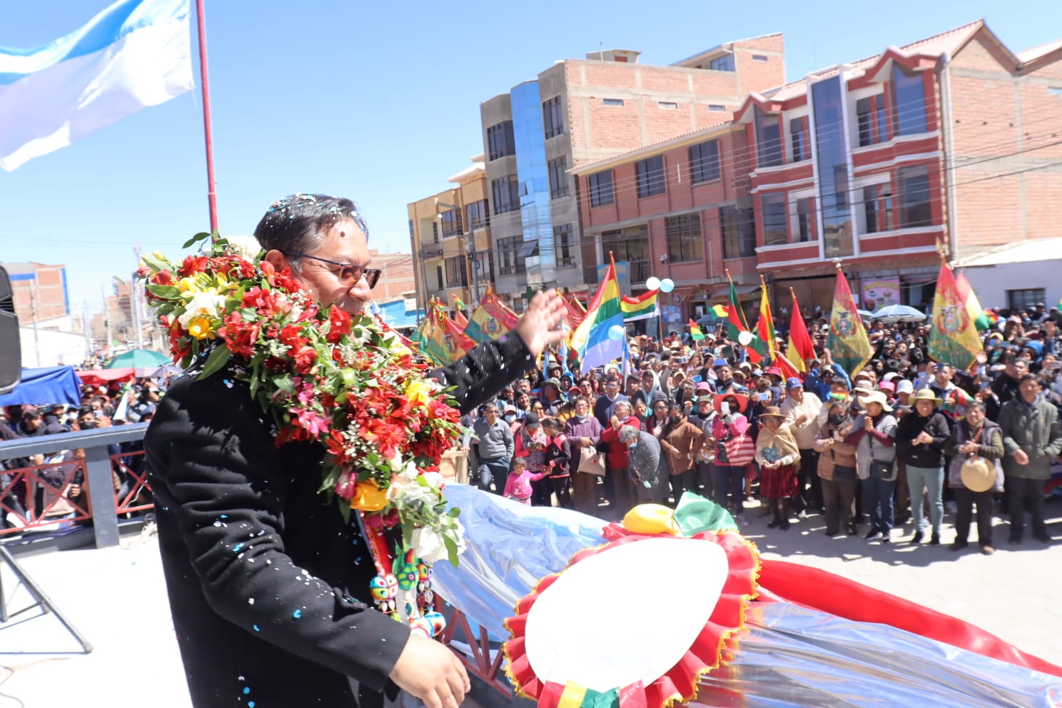 Presidente agradece a Uyuni por su respaldo al Gobierno y anuncia la pronta inauguración de la planta de litio