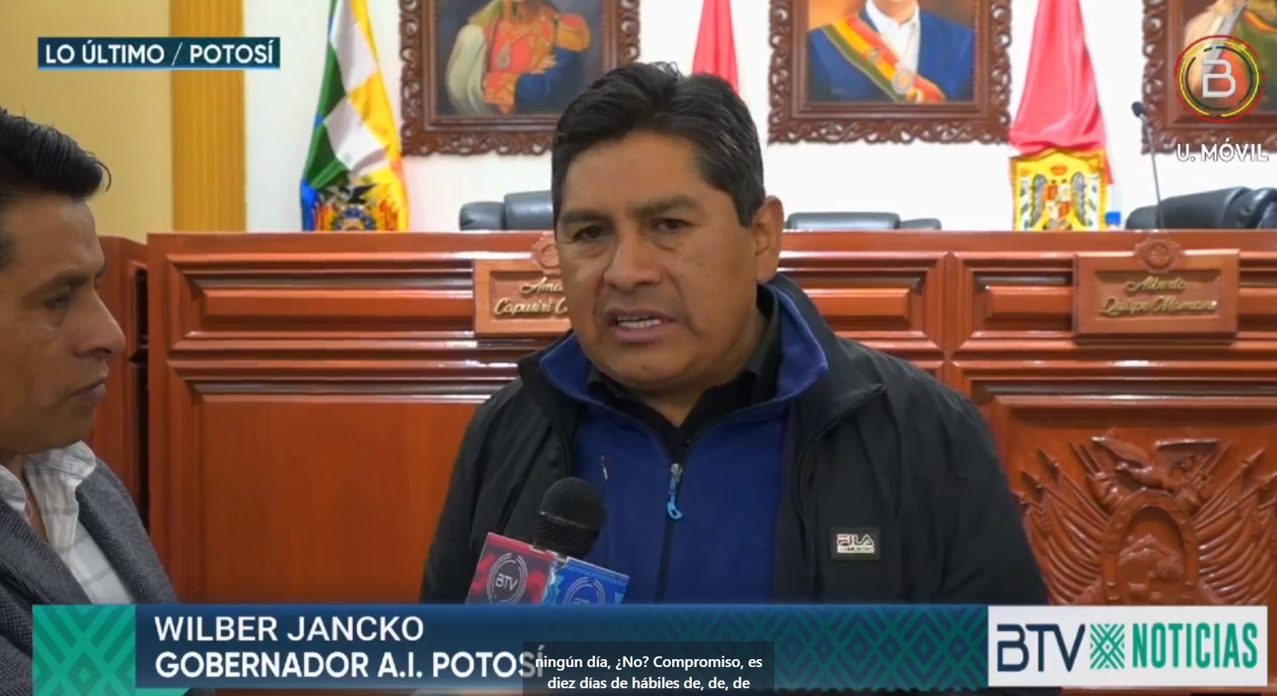 Gobernador interino compromete trabajo consensuado para garantizar continuidad de obras y proyectos en Potosí