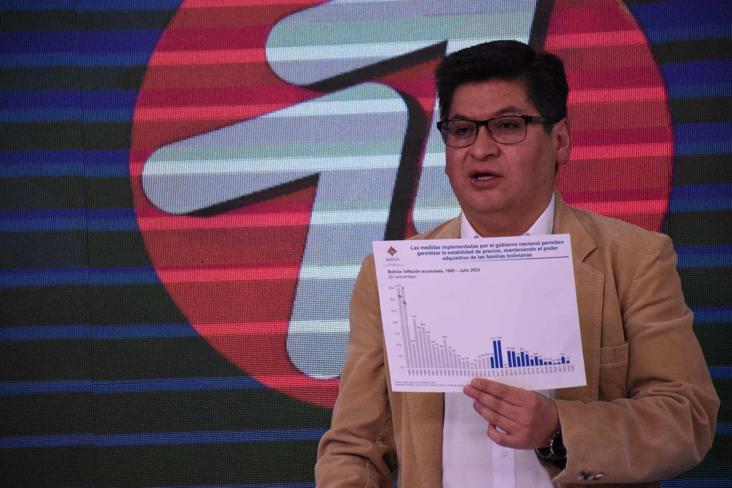 Ministro destaca vigencia del modelo económico con baja inflación y generación de ingresos