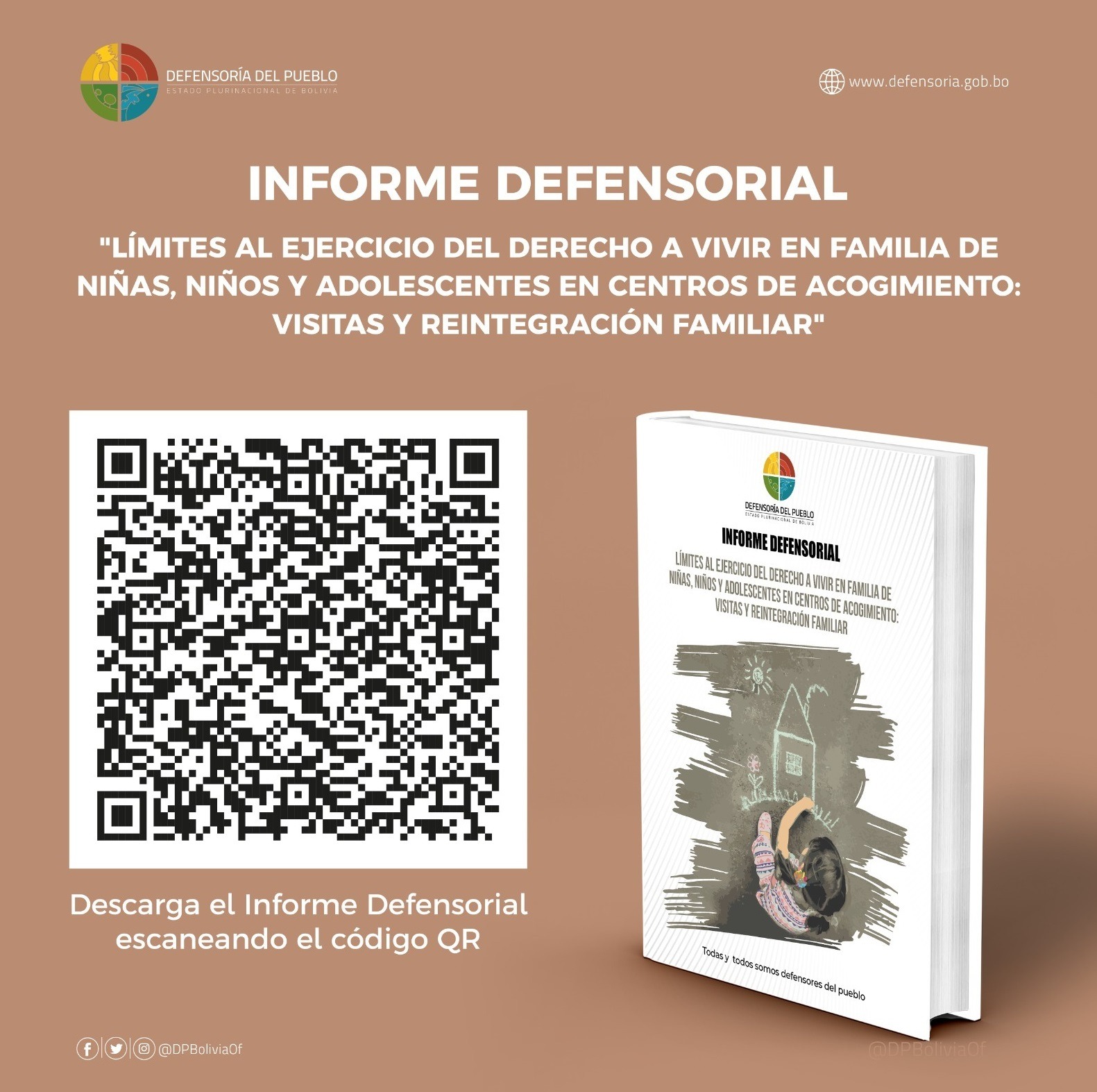 Presentan Informe Defensorial sobre derechos de niñas, niños y adolescentes en centros de acogimiento