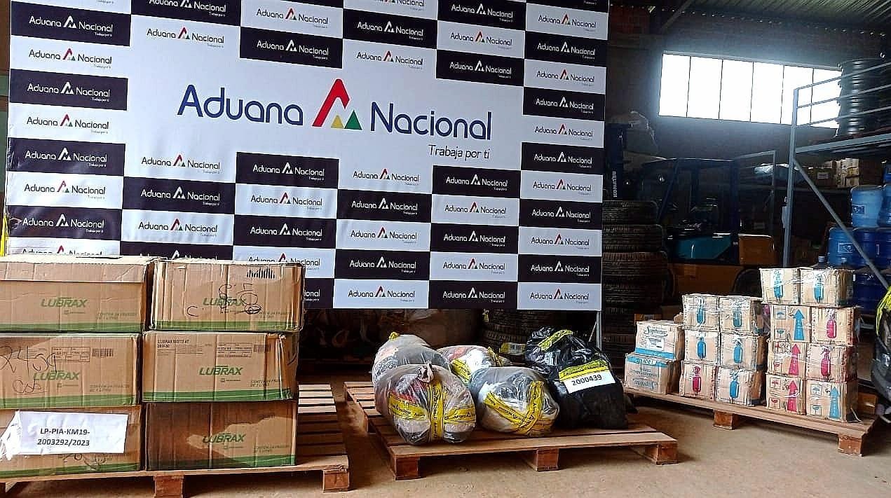 Comisan en la frontera con Brasil tres toneladas de mercancía ilegal valuadas en Bs 450.000 