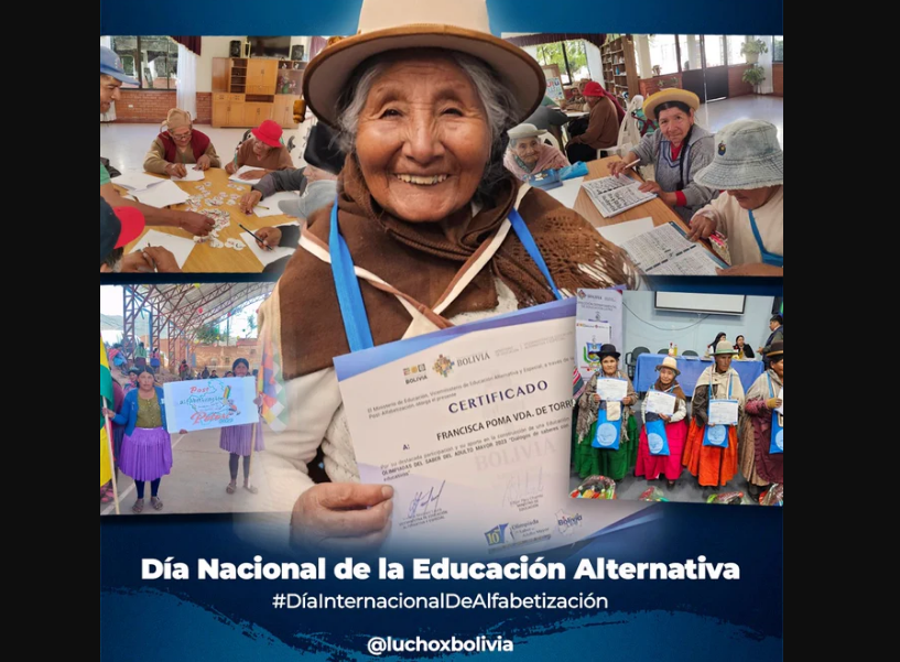 Presidente Arce celebra democratización de la educación en Bolivia en el Día Internacional de Alfabetización