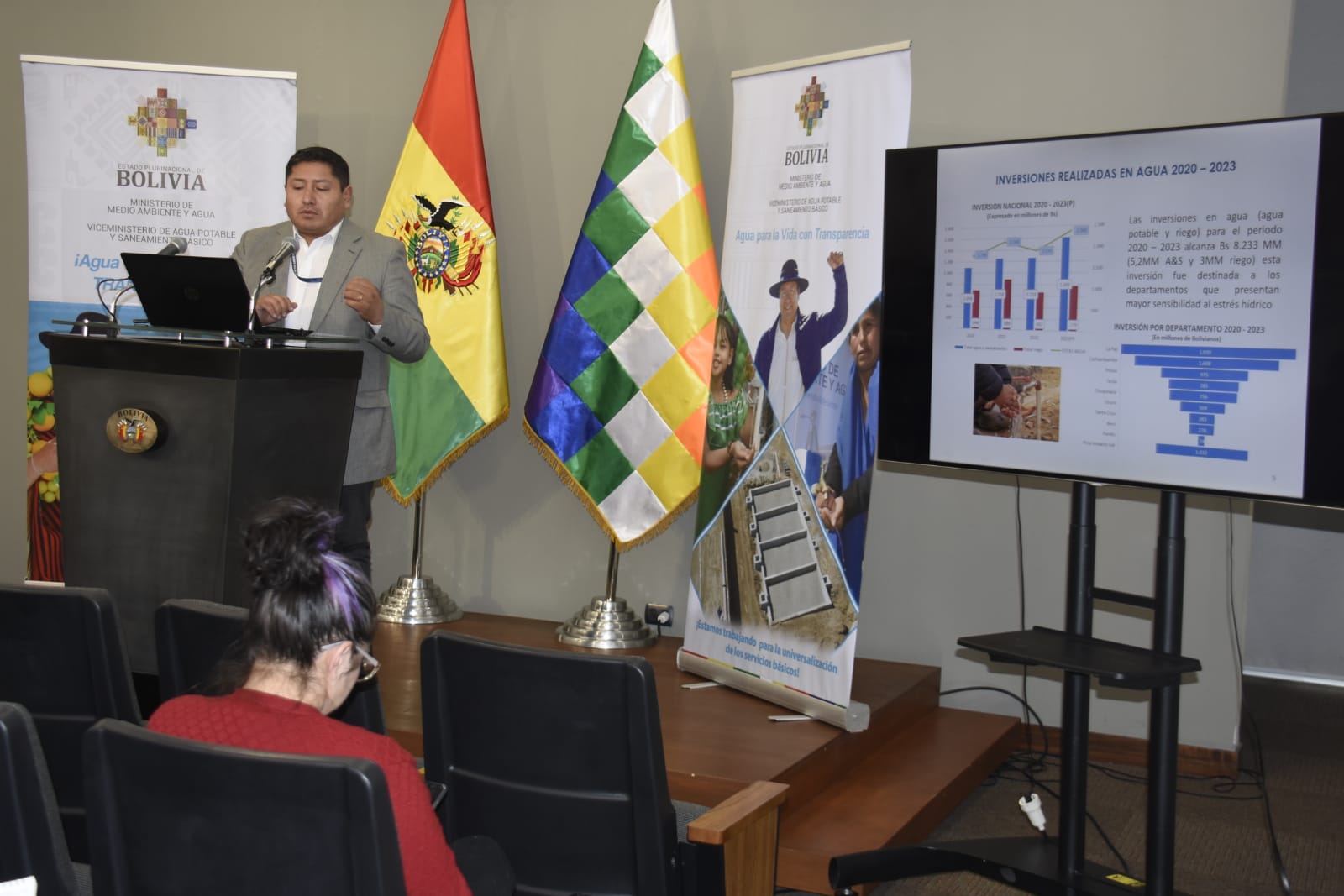 En Bolivia se destinan Bs 8.233 millones para abastecimiento de agua y saneamiento básico 