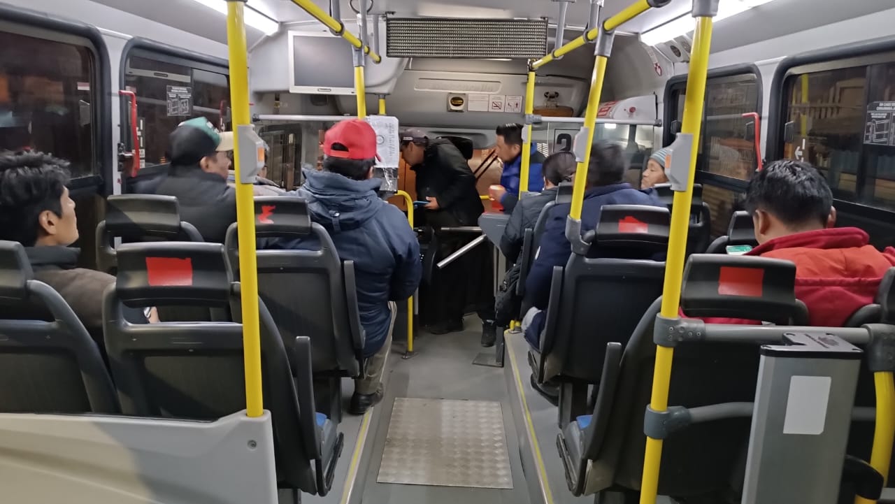 Más de 2.000 alteños utilizaron el bus municipal en el primer día del reinicio de sus operaciones