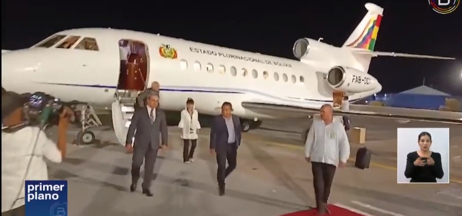 Vicepresidente Choquehuanca llega a Cuba para participar de la Cumbre del G77+China