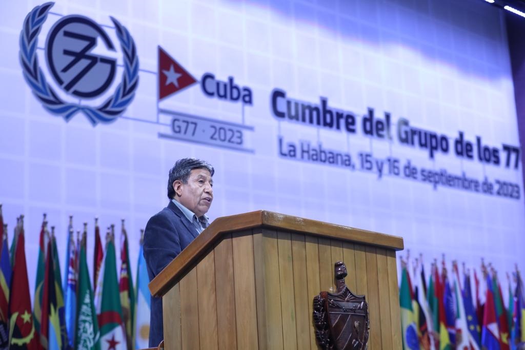 Vicepresidente aboga en el G77+China por un pacto digital científico y tecnológico mundial de acceso libre