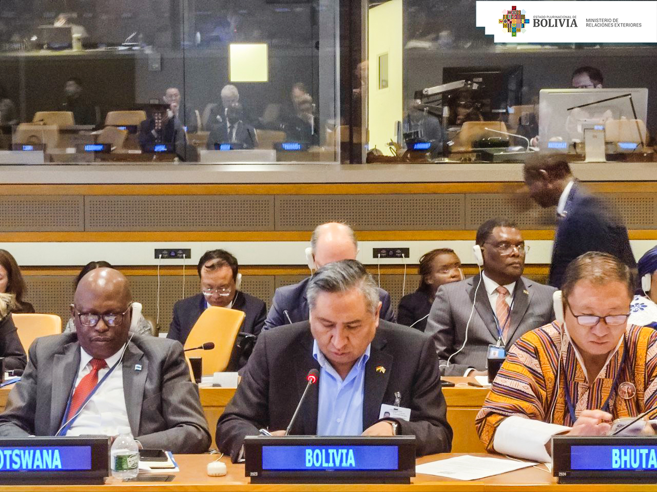 Bolivia participa en la ONU de la reunión de ministros de Relaciones Exteriores de países en desarrollo sin litoral 