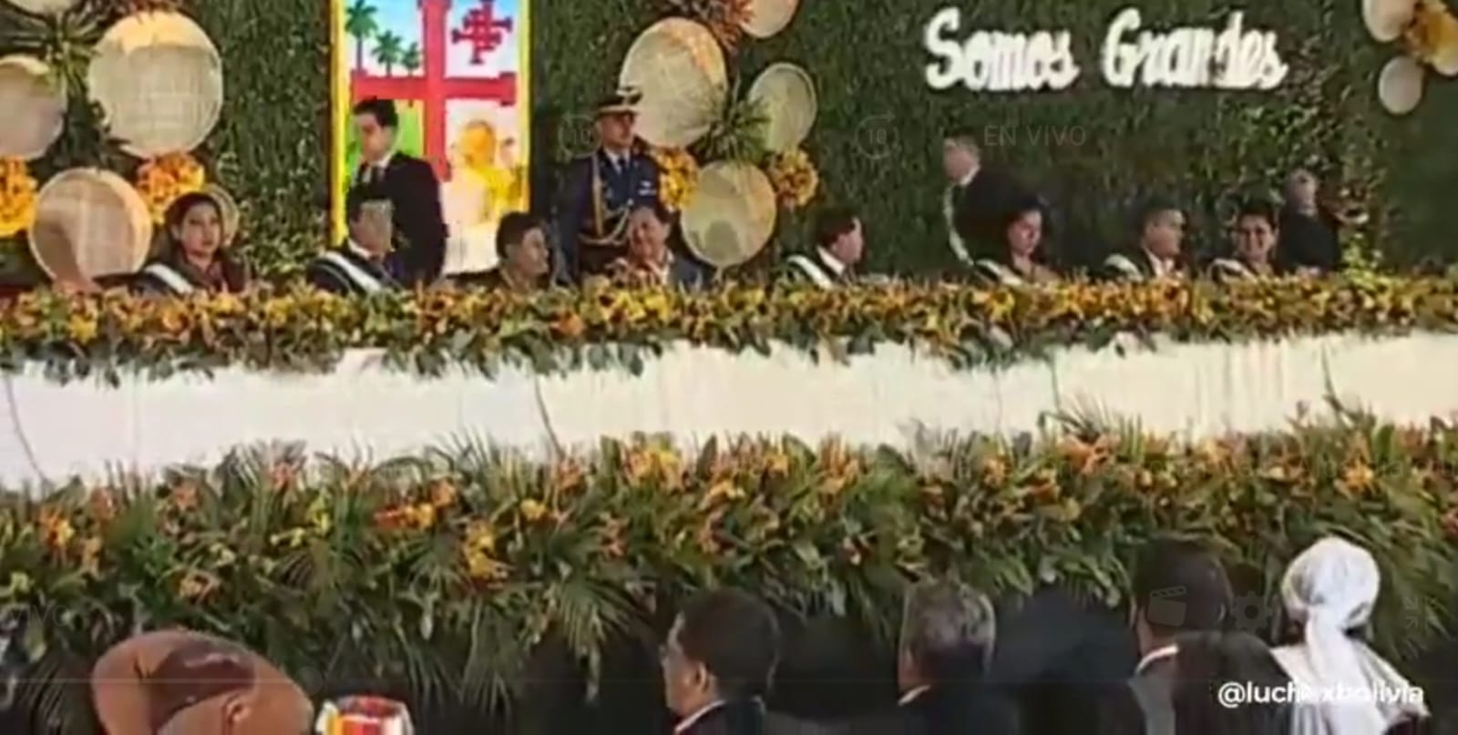 Presidente Arce participa de la sesión de honor por los 213 años de la Gesta Libertaria de Santa Cruz 