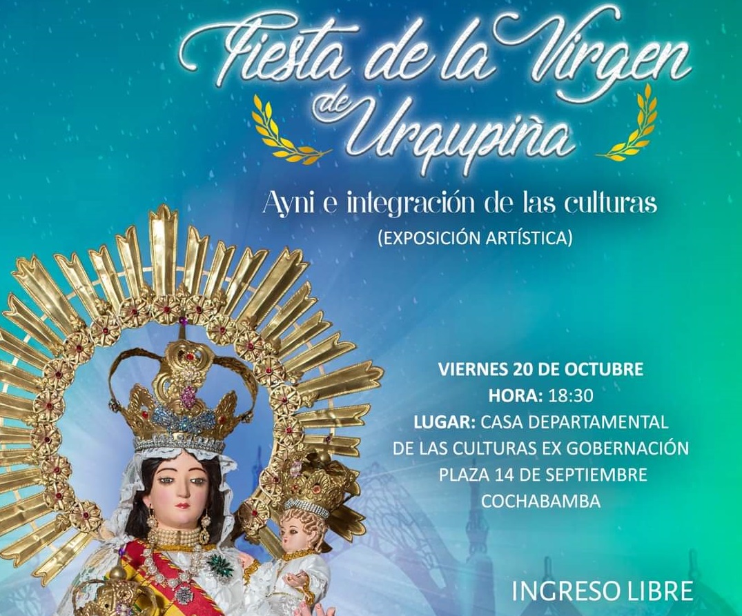 Las prácticas religiosas y culturales de la fiesta de la Virgen de Urqupiña serán reflejadas en una muestra