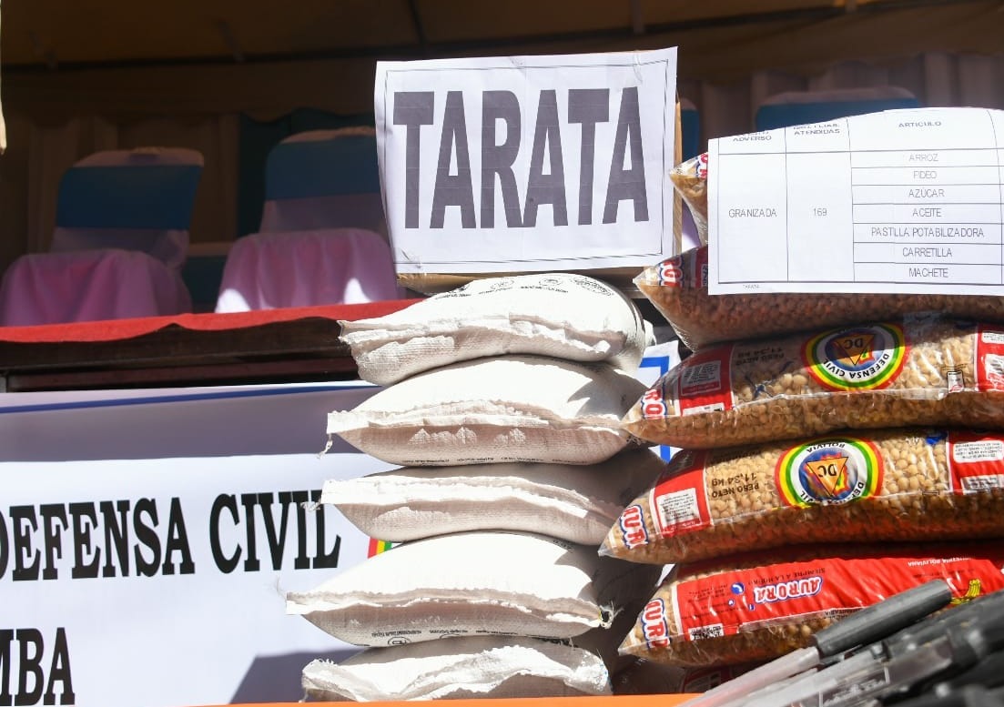 Gobierno entrega más de 264 toneladas de ayuda humanitaria para 21 municipios de Cochabamba 