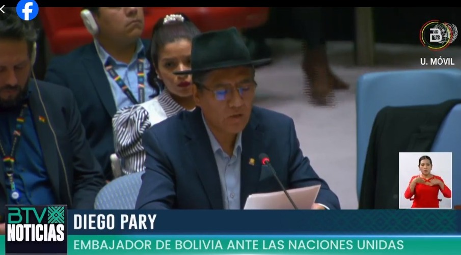 Bolivia llama en el Consejo de Seguridad a “actuar con urgencia” en conflicto Israel-Palestina y aboga por un cese al fuego