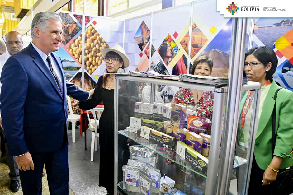 Bolivia expone sus productos de exportación en la Feria Internacional de La Habana