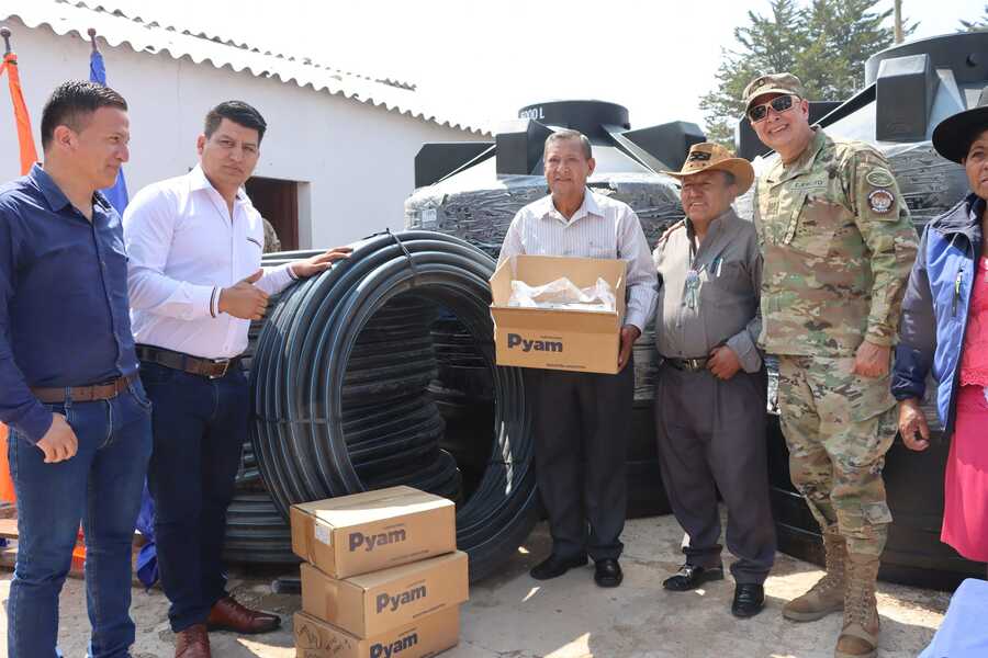 En Chuquisaca 12 municipios reciben tanques de agua y ayuda humanitaria por Bs 635.000