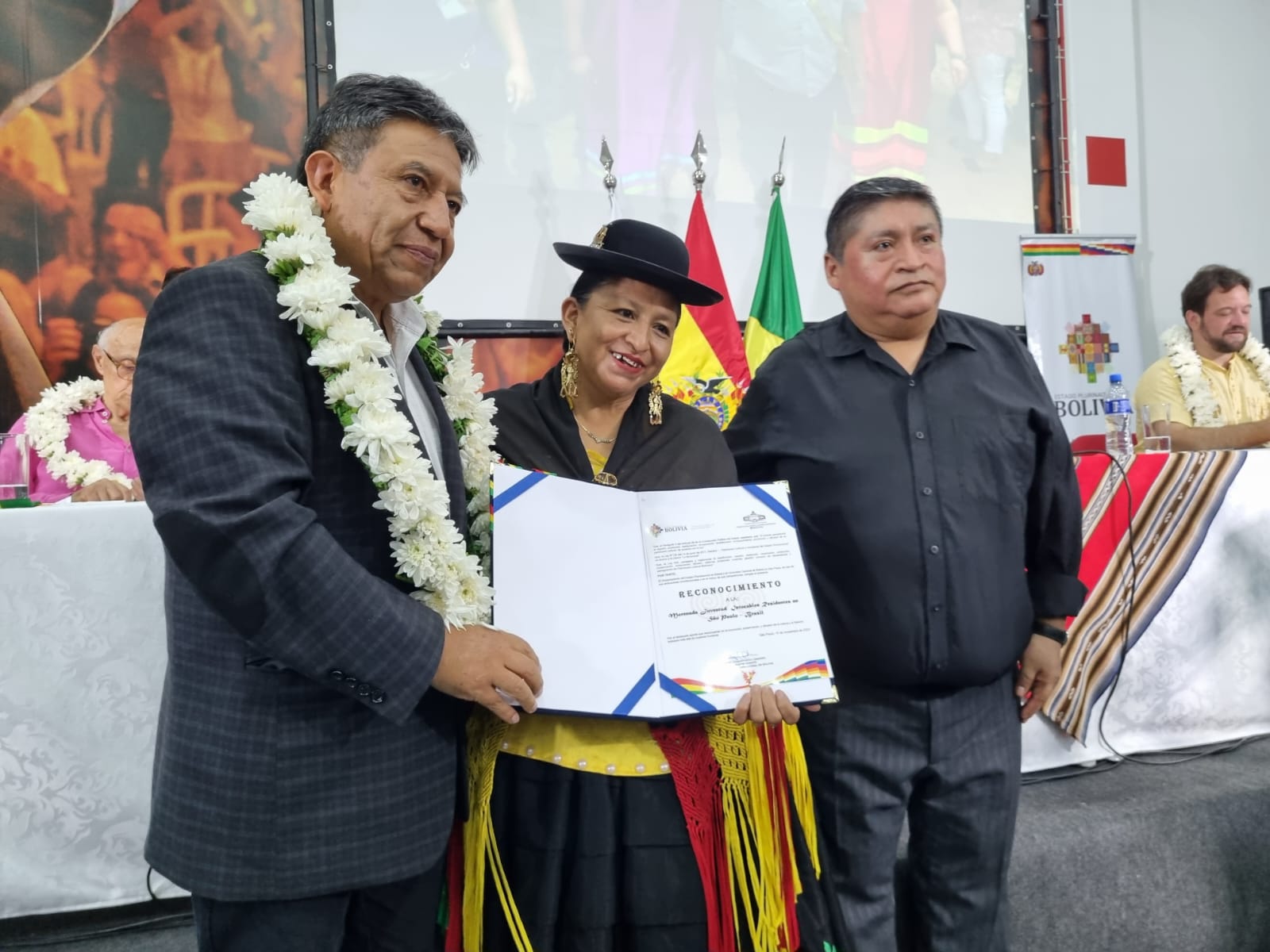 Comunidad boliviana en Brasil recibe al Vicepresidente y destaca la industrialización en el país 