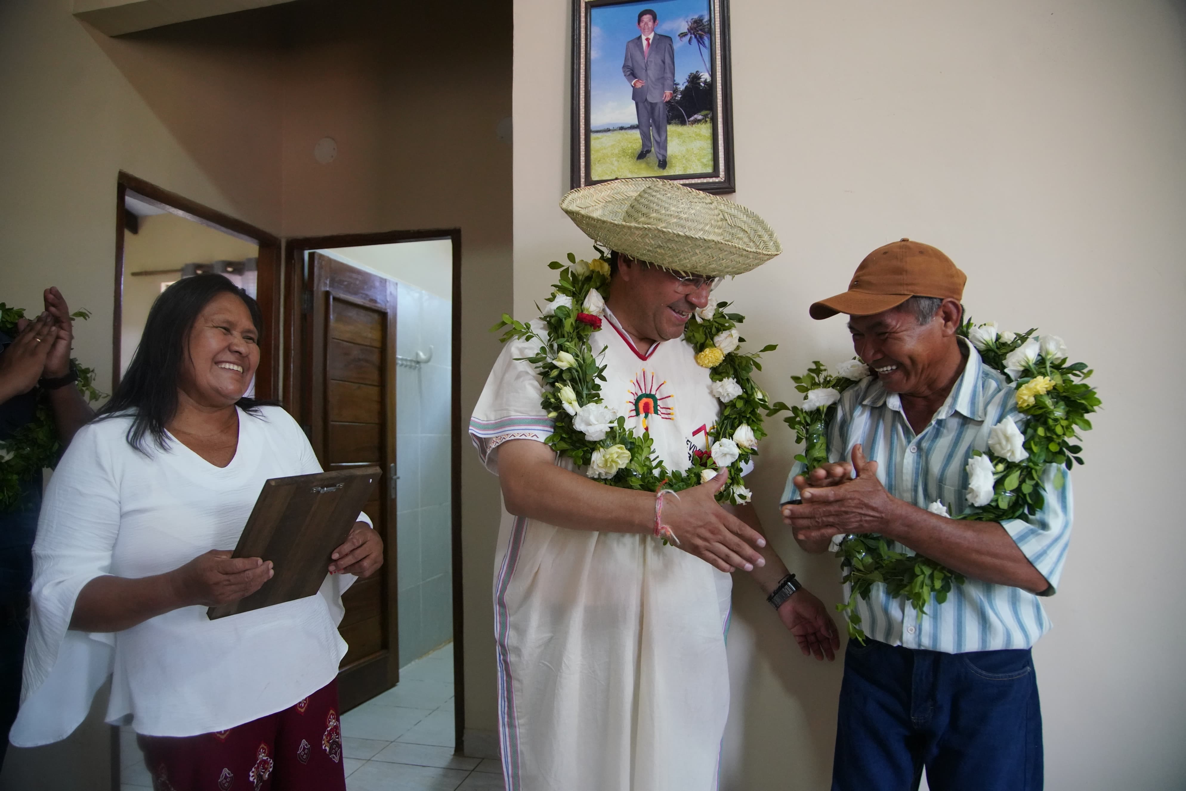Presidente Luis Arce entrega viviendas sociales en San Ramón, Beni. Fuente: Comunicación Presidencial.