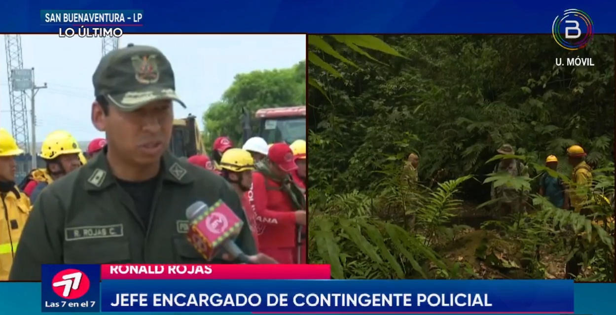 Contingente de 80 bomberos de la Policía refuerza labor de sofocación de incendios en San Buenaventura