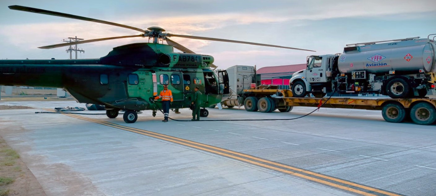 Destinan 10.000 litros de combustible para aeronaves que combaten incendios en Rurrenabaque